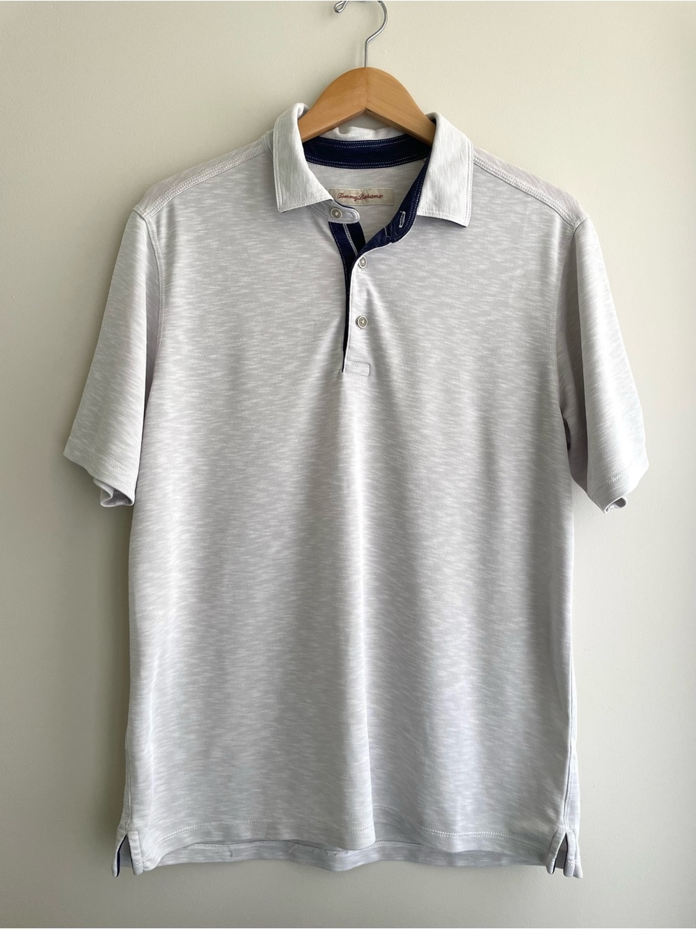 Tommy Bahama Light Gray Casual Work Office School Polo